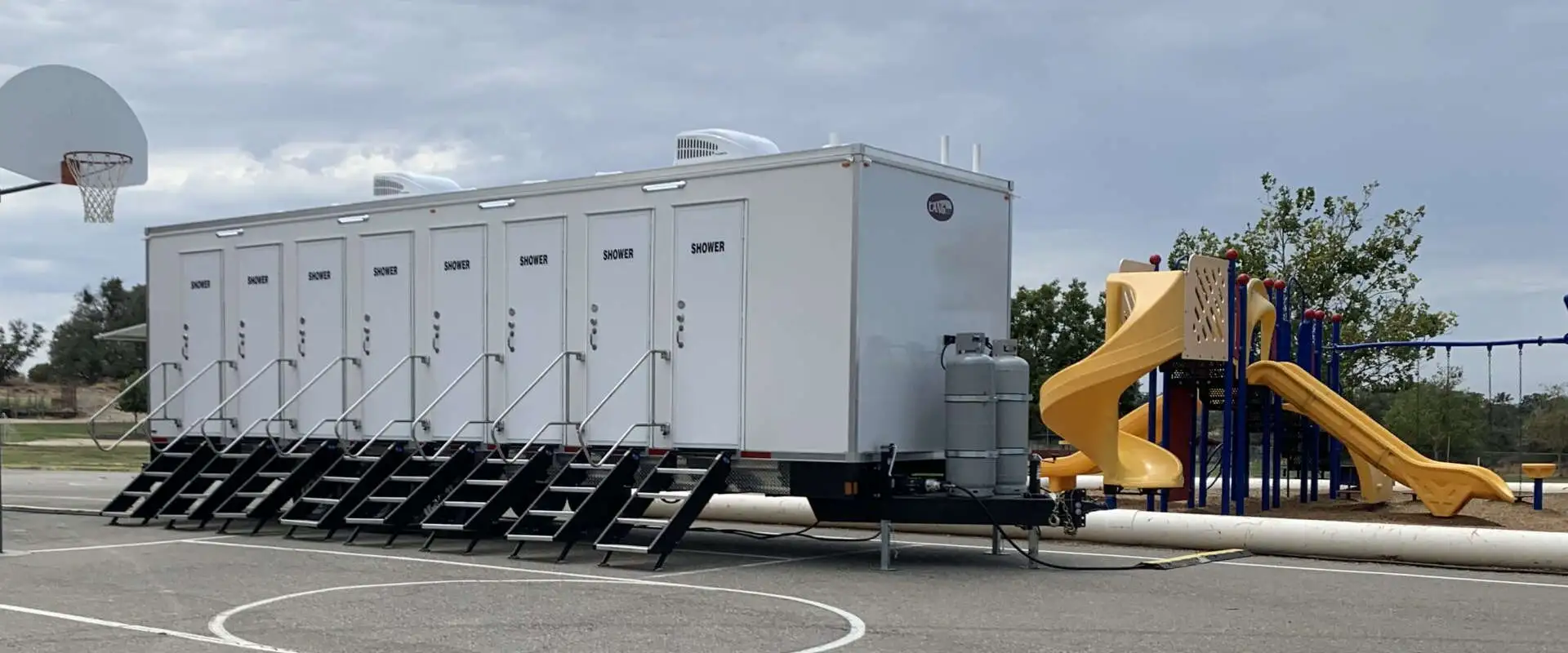 Front Range construction site luxury restroom trailer deployment